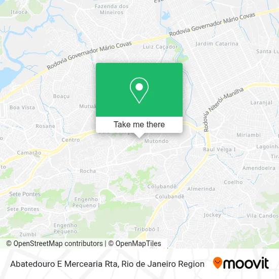 Abatedouro E Mercearia Rta map
