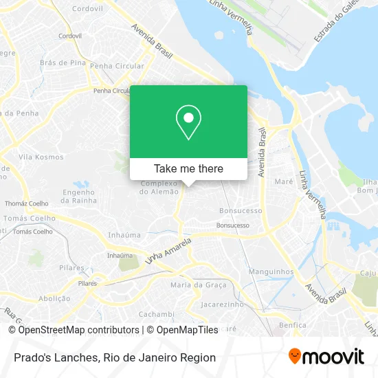 Prado's Lanches map