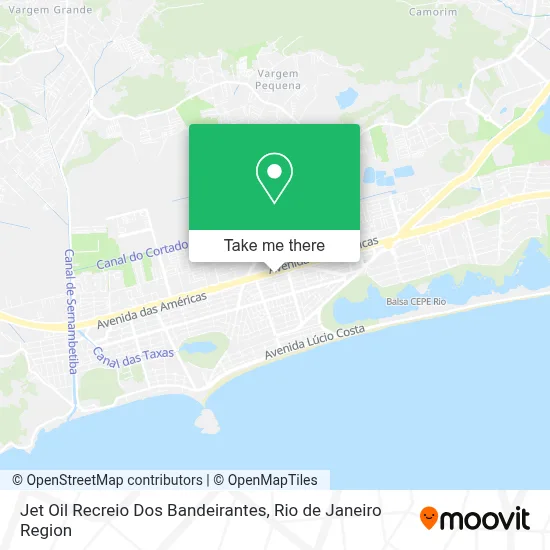 Jet Oil Recreio Dos Bandeirantes map