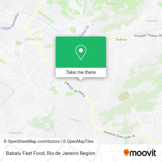 Babalu Fast Food map