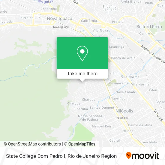 State College Dom Pedro I map