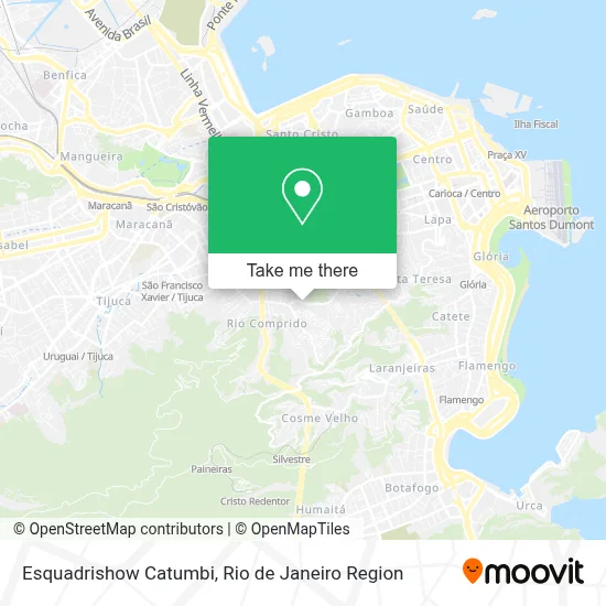 Esquadrishow Catumbi map