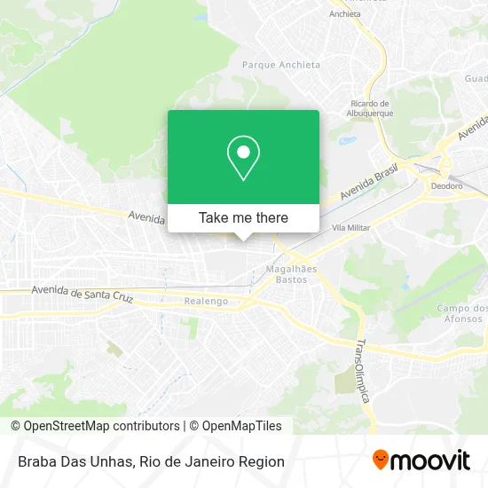 Braba Das Unhas map
