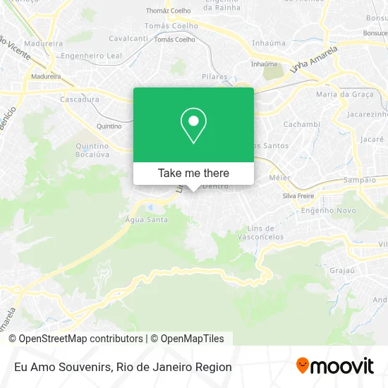 Eu Amo Souvenirs map