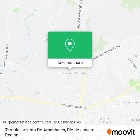 Templo Luzanto Do Amanhecer map
