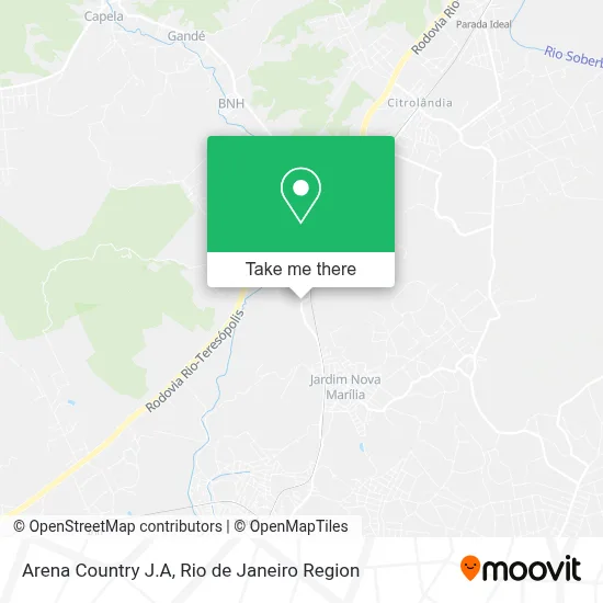 Arena Country J.A map