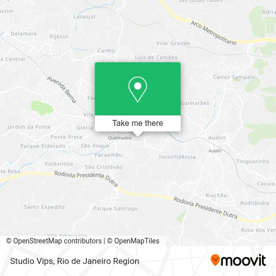 Studio Vips map