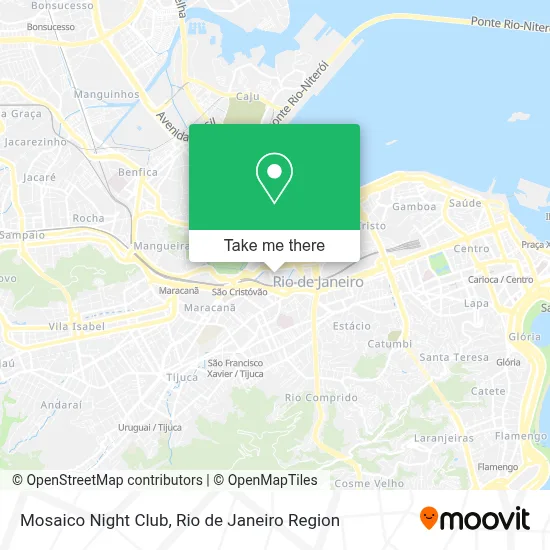 Mosaico Night Club map