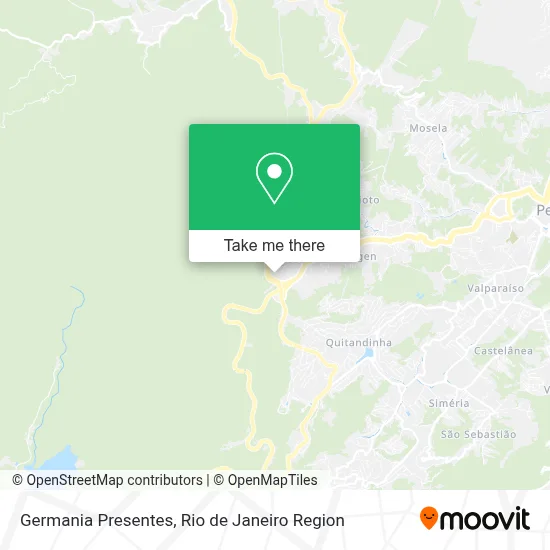 Germania Presentes map