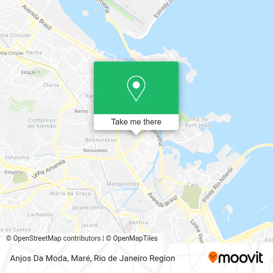 Anjos Da Moda, Maré map