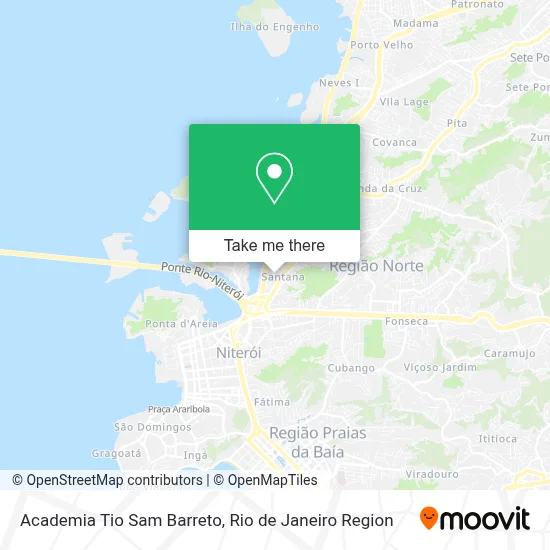 Academia Tio Sam Barreto map