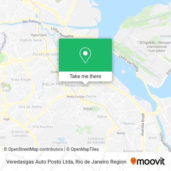 Veredasgas Auto Posto Ltda map
