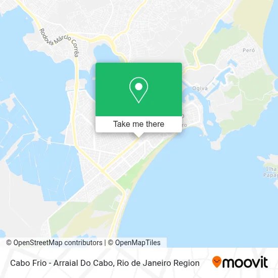 Cabo Frio - Arraial Do Cabo map