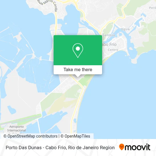 Porto Das Dunas - Cabo Frio map