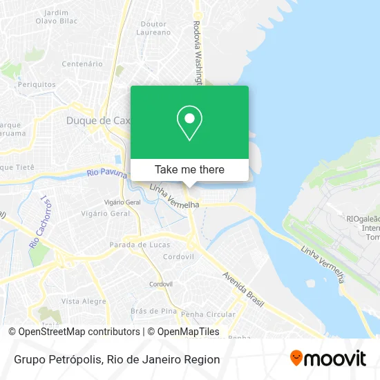 Grupo Petrópolis map