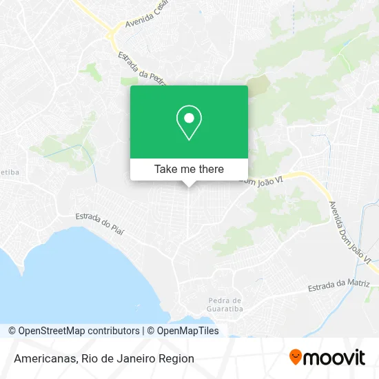 Americanas map