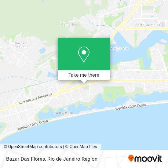 Bazar Das Flores map