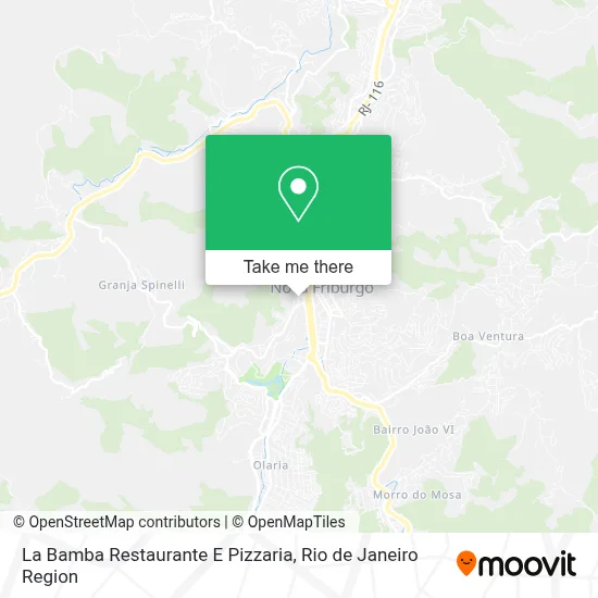 La Bamba Restaurante E Pizzaria map