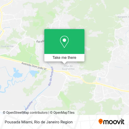 Pousada Miami map