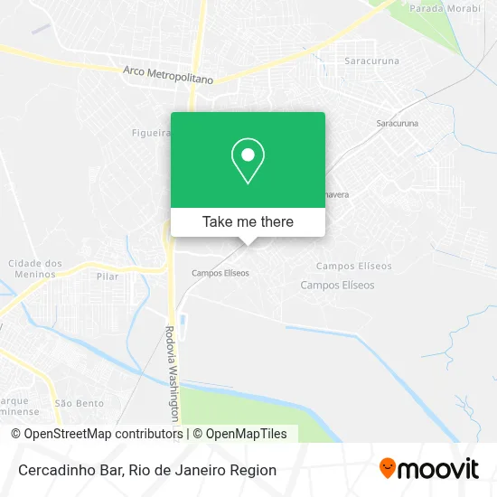 Cercadinho Bar map