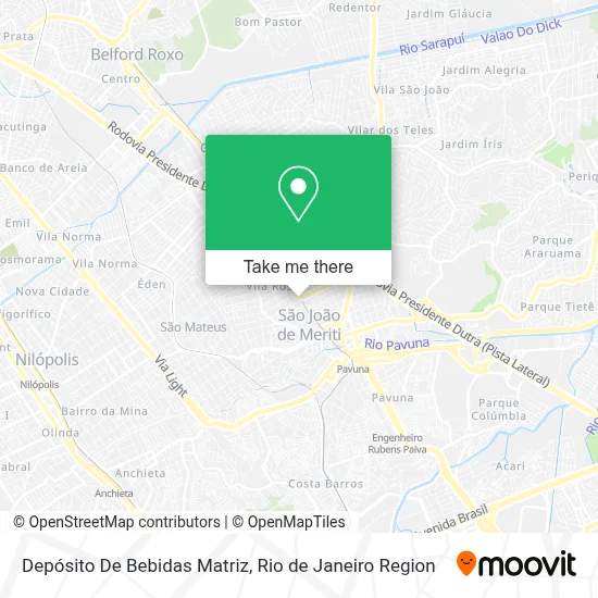 Depósito De Bebidas Matriz map