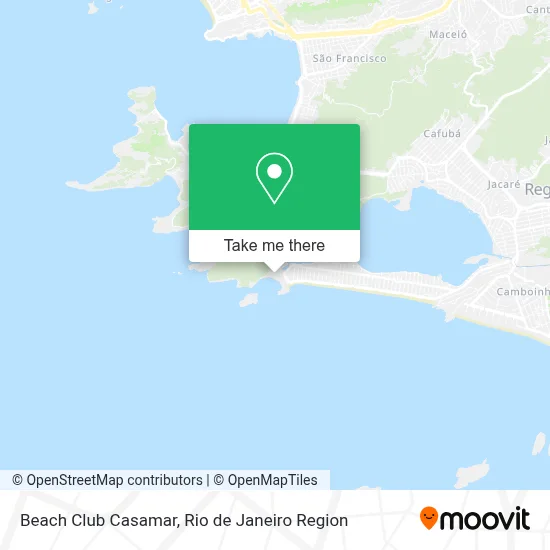 Beach Club Casamar map