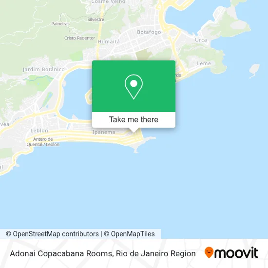 Adonai Copacabana Rooms map