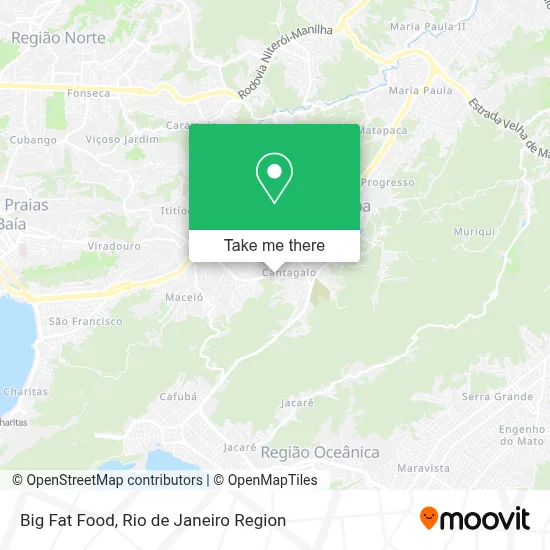 Big Fat Food map