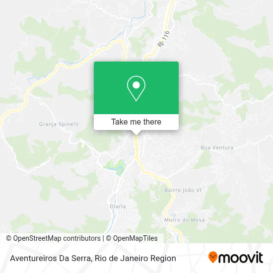 Aventureiros Da Serra map