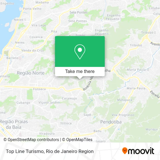 Top Line Turismo map
