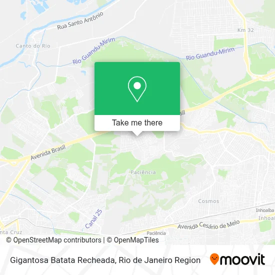 Gigantosa Batata Recheada map