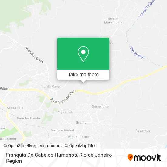 Franquia De  Cabelos Humanos map
