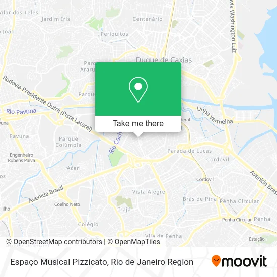 Espaço Musical Pizzicato map