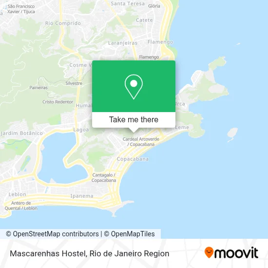 Mascarenhas Hostel map