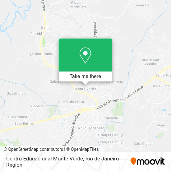Centro Educacional Monte Verde map