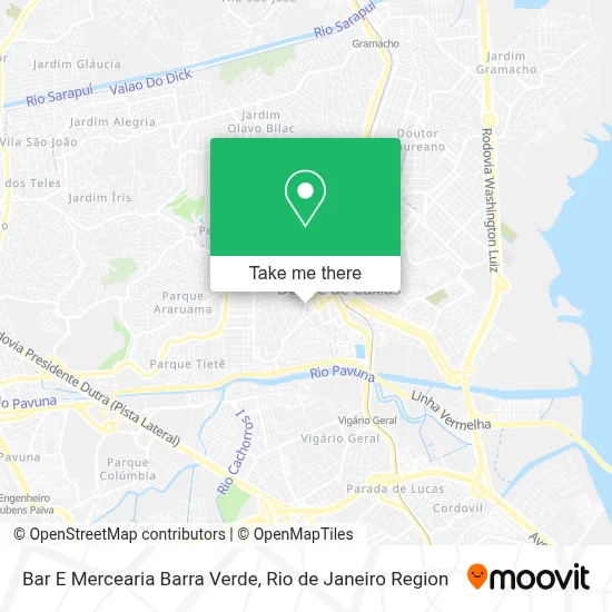 Bar E Mercearia Barra Verde map