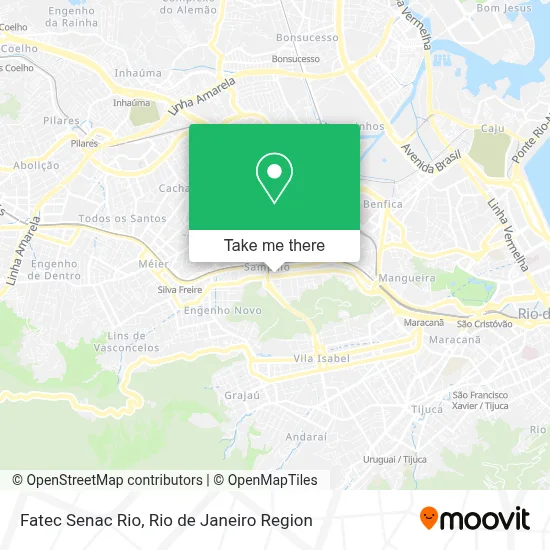 Fatec Senac Rio map