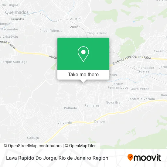 Lava Rapido Do Jorge map