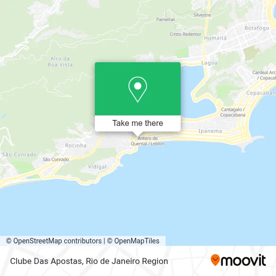 Clube Das Apostas map