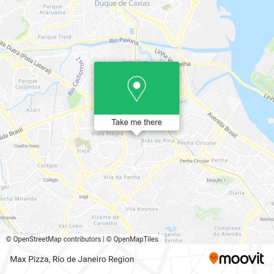 Max Pizza map