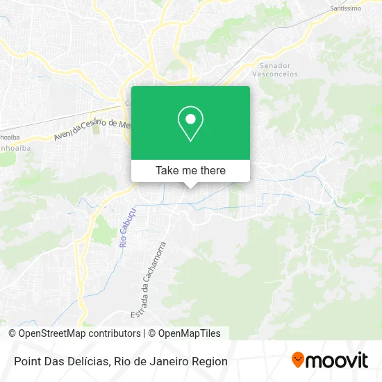 Point Das Delícias map