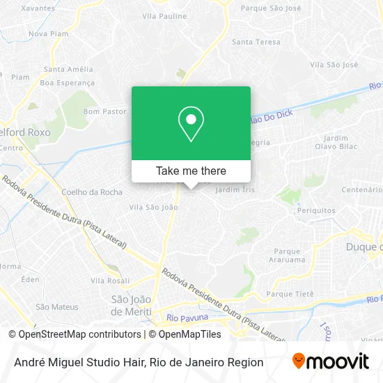 André Miguel Studio Hair map