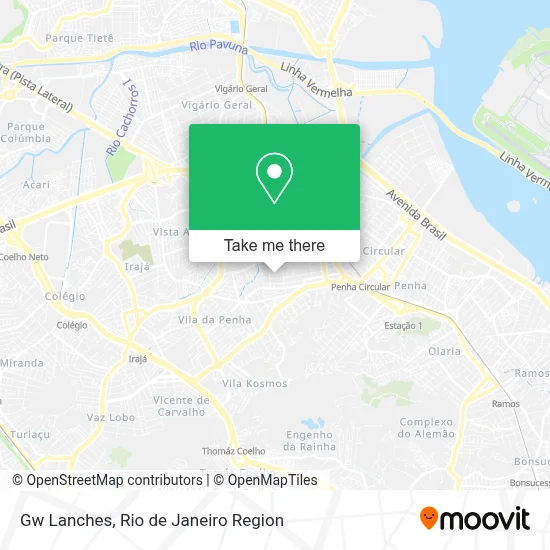 Gw Lanches map
