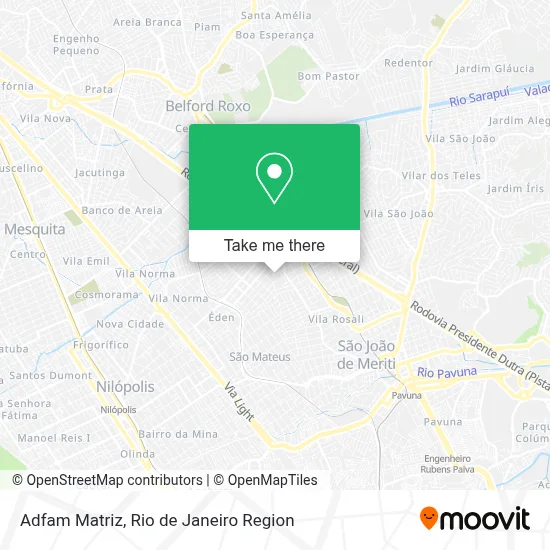 Adfam Matriz map