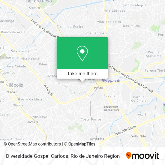Diversidade Gospel Carioca map