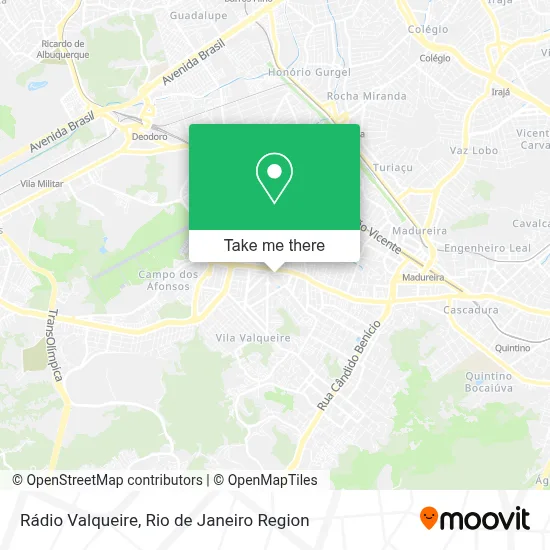 Rádio Valqueire map