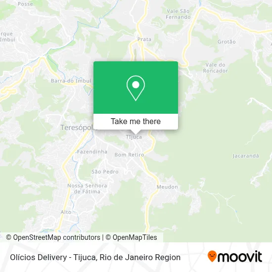 Olícios Delivery - Tijuca map