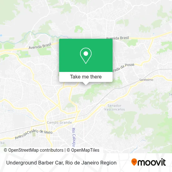 Underground Barber Car map