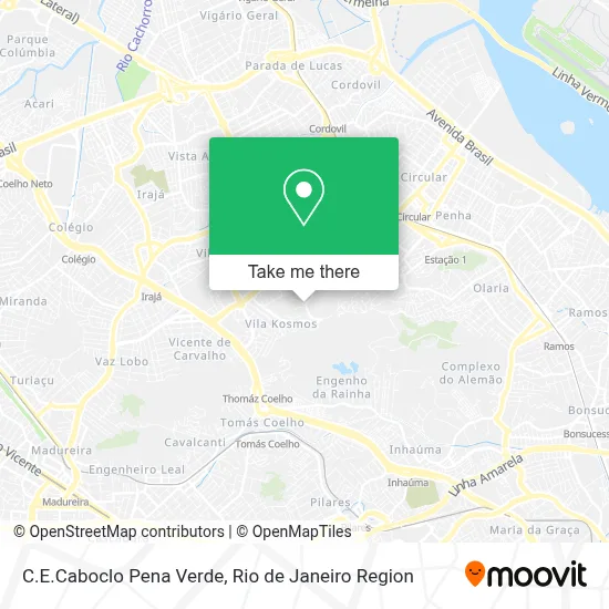 C.E.Caboclo Pena Verde map