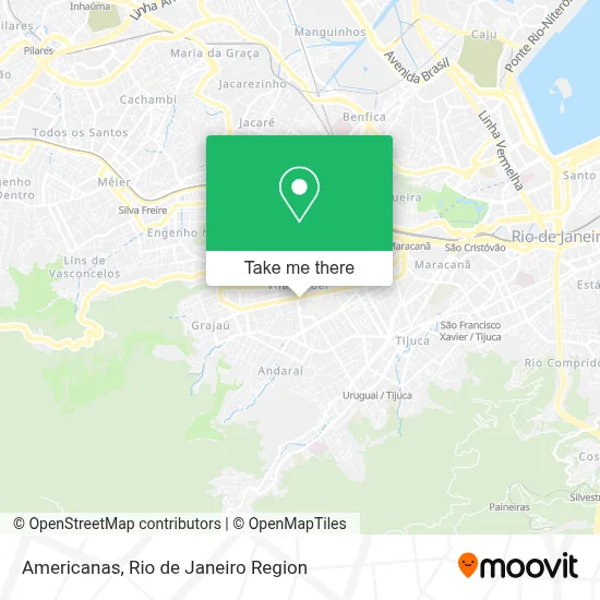 Americanas map